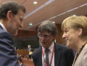 Angela Mekel auf dem EU-Gipfel, der die Weichen für die Bankenunion stellen sollte /Screenshot aus einem Video im Text