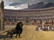 Das letzte Gebet der Christen im Circus Maximus von Jean-Leon Gerome (1863–1883) / Jean-Léon Gérôme [Public domain or Public domain], via Wikimedia Commons