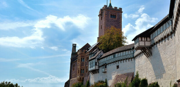 Wartburg bei Eisenach in Deutschland / Quelle: Pixabay, lizenzfreie Bilder, open library: jggrz;https://pixabay.com/de/photos/wartburg-weltkulturerbe-eisenach-4931827/